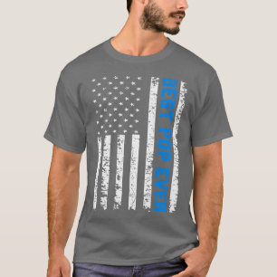 Mannen Retro US Best Pop op 4 juli vaders D T-shirt