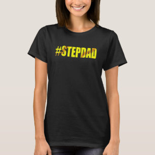 Mannen Retro Vaderdag Softball Stepdad Softball T-shirt