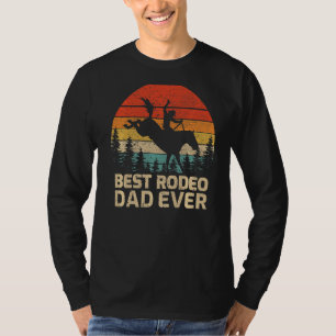 Mannen retro Vintage beste rodeo vader ooit vader' T-shirt