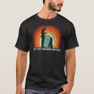 Mannen Retrostijl Beste hond Opleiding Pap Eve T-shirt