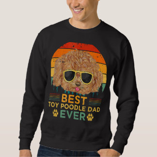 Mannen Retrostijl Beste Speelgoed Poodle Papa Oog Trui