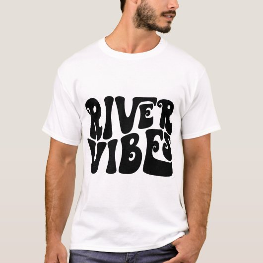 Mannen River Vibes T-shirt (Voorkant)