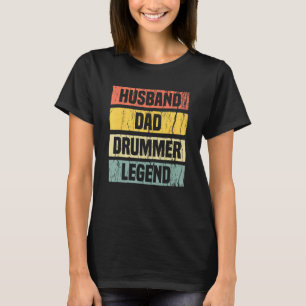 Mannen Rock Drummer Papa Drummers Kleding Ro T-shirt