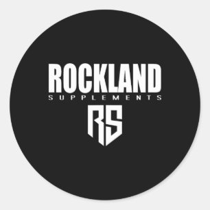Mannen Rockland Supplementen Gym Fitness Workout B Ronde Sticker