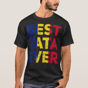 Mannen Roemeense vader Tata Vaderdag Beste Tata Ev T-shirt