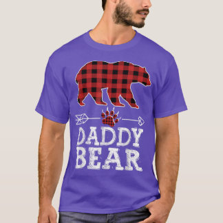 Mannen roodroodbaars pap Pajama Familie da T-shirt