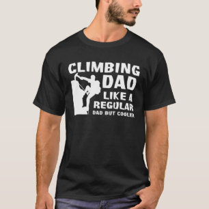 Mannen rots klimt pap Bouldering-klimmers T-shirt