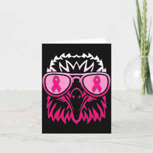Mannen Roze Lint Zonnebril Steun Borstkanker Kaart