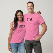 Mannen Roze T Shirt Moderne Sjabloon (Unisex)