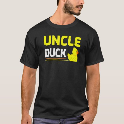 Mannen Rubber Duckling Duck Uncle Duck Father's Da T-shirt (Voorkant)