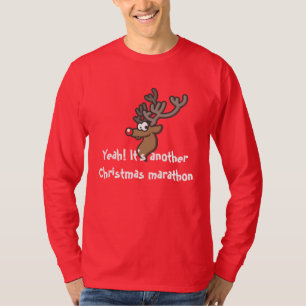 Mannen Rudolph Kerstmis T-Shirt