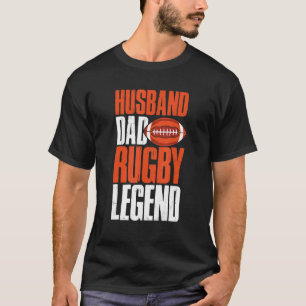Mannen rugbyspeler rugbys man vader rugby legen t-shirt
