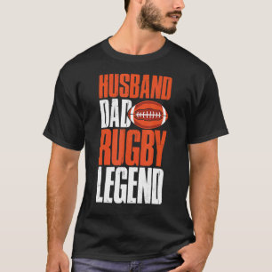 Mannen rugbyspeler rugbys man vader rugby legen t-shirt