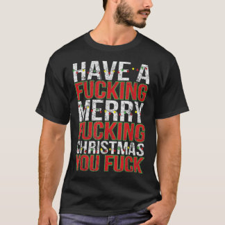 Mannen Ruwe Volwassen Humor Bah Humbug Gift Merry  T-shirt
