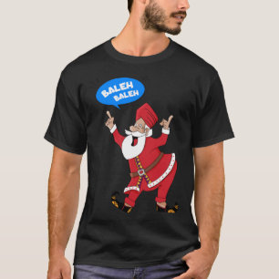 Mannen s Punjabi Indiase Bhangra Dancing Santa Sin T-shirt