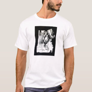 Mannen "Sanctum" Stencil T-shirt