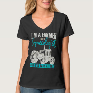 Mannen Sarcastische boer is geen gynaecoloog maar T-shirt
