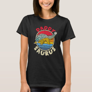 Mannen Saurus papa I Ankylosaurus Dinosaur I Famil T-shirt