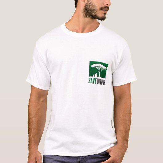 Mannen Save Darfur T-Shirt (Voorkant)