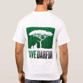 Mannen Save Darfur T-Shirt (Achterkant)
