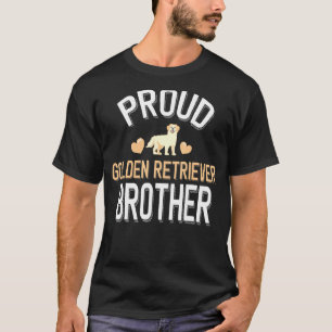 Mannen Schattigee Trotse Golden Retriever Brother T-shirt