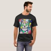Mannen Schedeltekening T-shirt (Voorkant volledig)