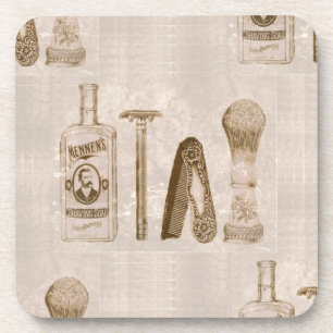 mannen scheerbeurt onderzetter