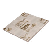 mannen scheerbeurt tegeltje (Zijkant)