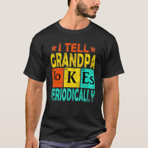 Mannen scheikundige Vintage ik vertel opa Joke T-shirt