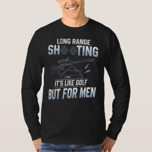 Mannen schietpartij op lange afstand, zoals Golf m T-shirt
