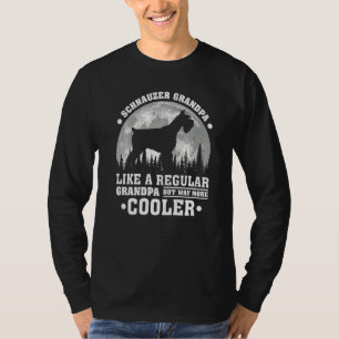 Mannen Schnauzer Grandpa Schnauzer Dog Fath T-shirt