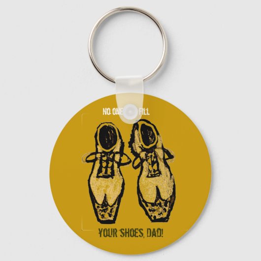  Mannen schoenen Vaderdag Sleutelhanger (Voorkant)