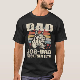 Mannen Scottish Terrier Dad en Dog Dad I Rock T-shirt