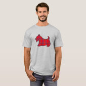 Mannen Scottish Terrier T-Shirt Shirt Gift (Voorkant volledig)