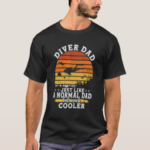 Mannen Scuba Diving Grafische Pappas En Mannen S T-shirt