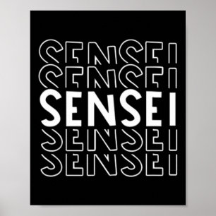 Mannen Sensei Martial Arts Karate Judo Training Co Poster