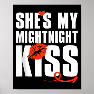 Mannen She's My Midnight Kiss Gelukkig Nieuwjaar M Poster