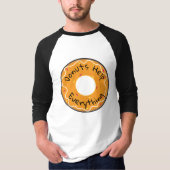 Mannen Shirt Donuts helpen alles (Voorkant)