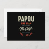 Mannen Shirt Gift: Het Man De Mina De Legende Briefkaart (Voorkant / Achterkant)