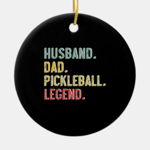 Mannen Shirt Kopper Pap Pickleball Legend Keramisch Ornament