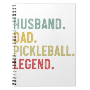 Mannen Shirt Kopper Pap Pickleball Legend Notitieboek