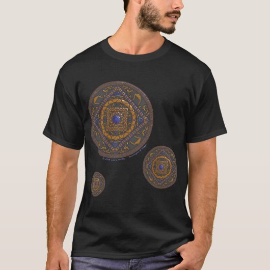 Mannen Shirt Libra Mandala (Voorkant)