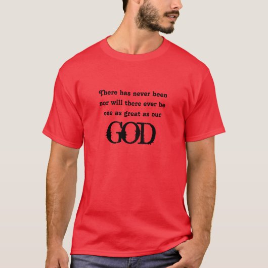 Mannen Shirt-Onze God T-shirt (Voorkant)