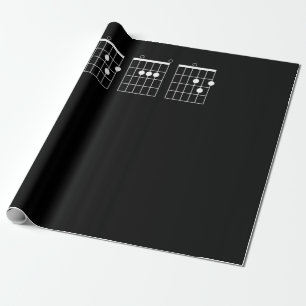 Mannen Shirt van het Guitar-akkoord - Papa Cadeaupapier