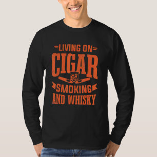 Mannen sigaar roker roken roken sigaren Mannen tab T-shirt
