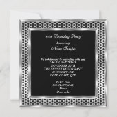 Mannen Silver Metday Kaart (Achterkant)