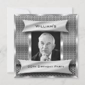 Mannen Silver Metday Kaart (Voorkant)