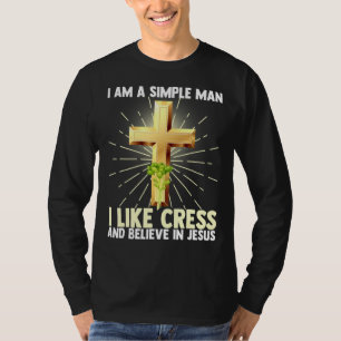 Mannen simpel Man zoals de kers Vegan geloven in J T-shirt