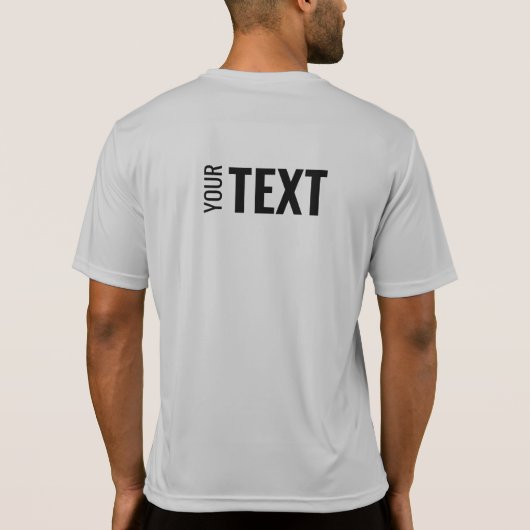 Mannen Sjabloon voor achterzijafdrukken Moderne sp T-shirt (Achterkant)