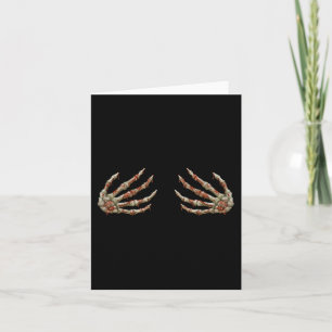 Mannen Skeleton Hands Women - Spooky Halloween Roc Kaart